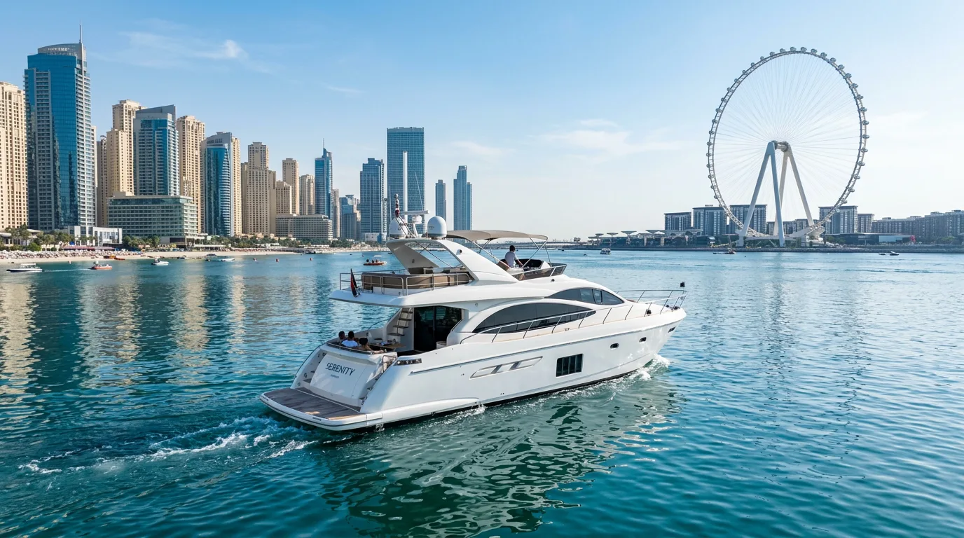 Luxury private yacht charter in Dubai Marina